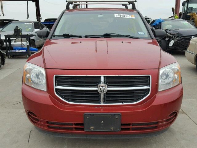 1B3HB48B47D287728 - 2007 DODGE CALIBER SX RED photo 9