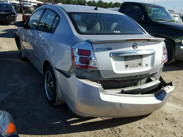 3N1AB6APXCL660487 - 2012 NISSAN SENTRA 2.0 GRAY photo 3