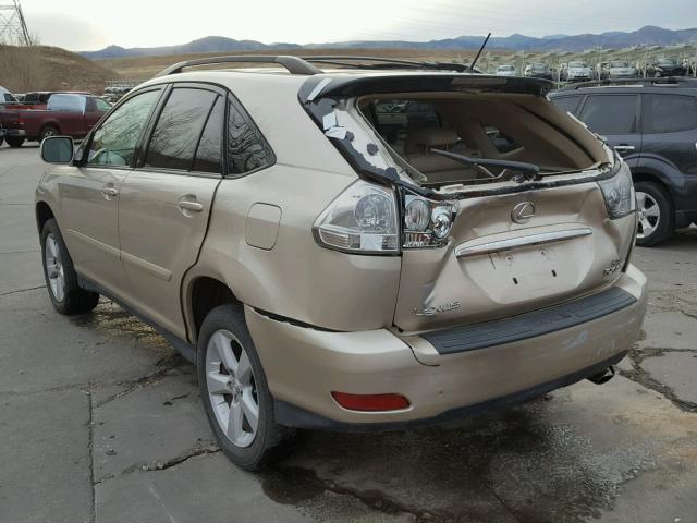 2T2HK31UX7C031591 - 2007 LEXUS RX 350 BEIGE photo 3