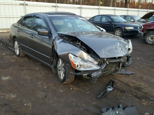 1HGCM66857A091001 - 2007 HONDA ACCORD EX GRAY photo 1