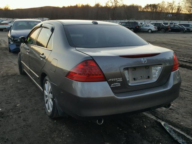 1HGCM66857A091001 - 2007 HONDA ACCORD EX GRAY photo 3