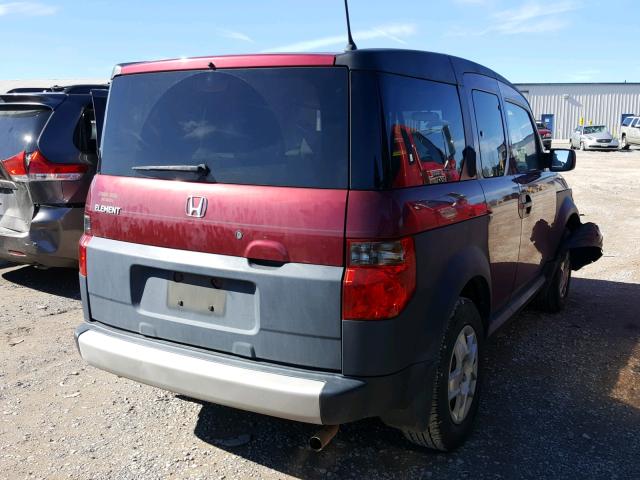 5J6YH18348L013404 - 2008 HONDA ELEMENT LX BROWN photo 4