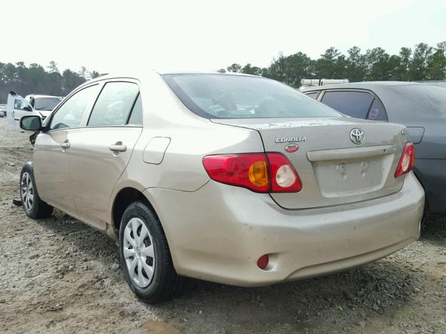 1NXBU4EE5AZ230678 - 2010 TOYOTA COROLLA BA GRAY photo 3