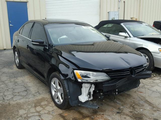 3VW3L7AJXEM432438 - 2014 VOLKSWAGEN JETTA TDI BLACK photo 1