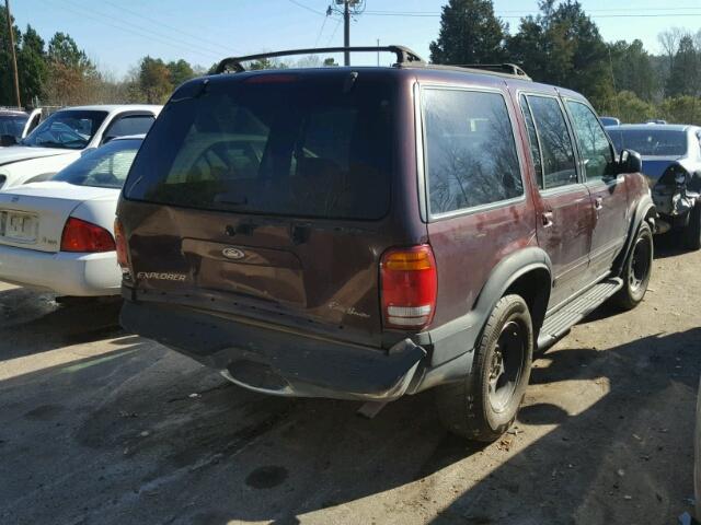 1FMZU35P3XUB31554 - 1999 FORD EXPLORER BURGUNDY photo 4