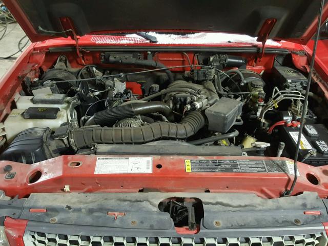 1FTYR10UX1PB52443 - 2001 FORD RANGER RED photo 7