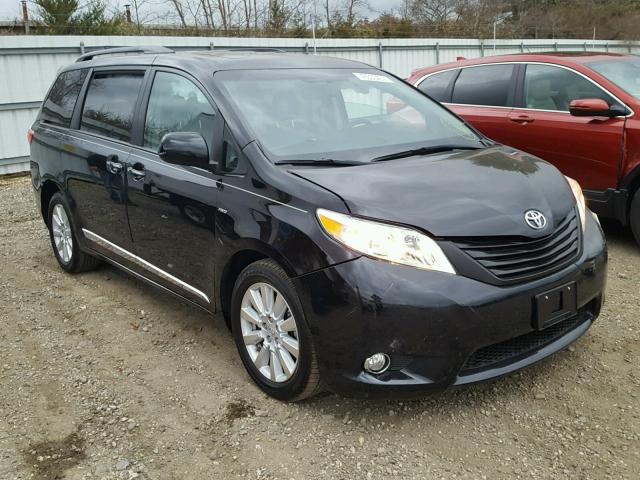 5TDDZ3DC0HS158425 - 2017 TOYOTA SIENNA XLE BLACK photo 1