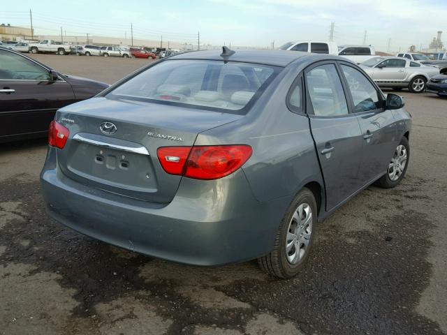 KMHDU4AD2AU909054 - 2010 HYUNDAI ELANTRA BL GREEN photo 4