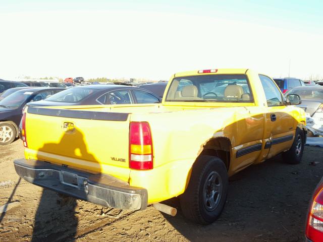 1GCEC14VXYZ327697 - 2000 CHEVROLET SILVERADO YELLOW photo 4