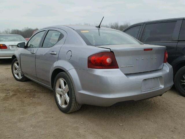 1C3CDZABXDN551278 - 2013 DODGE AVENGER SE GRAY photo 3