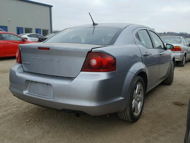 1C3CDZABXDN551278 - 2013 DODGE AVENGER SE GRAY photo 4