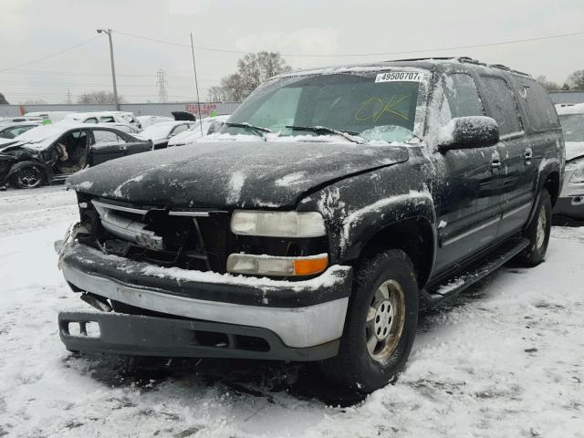 1GNFK16T11J237370 - 2001 CHEVROLET SUBURBAN K BLACK photo 2