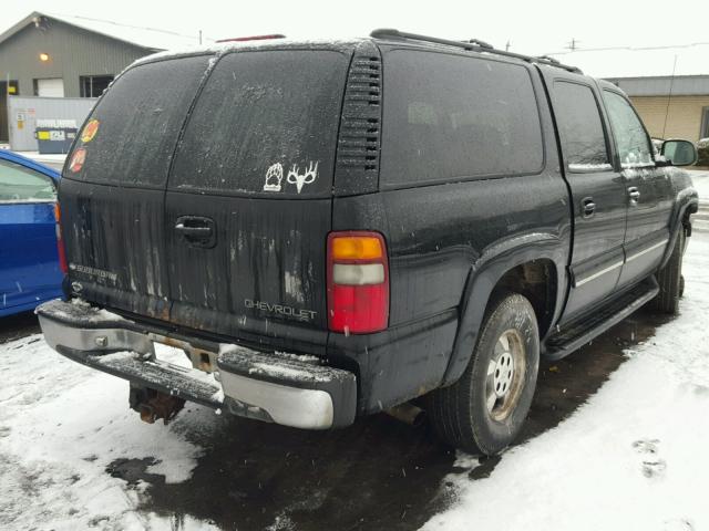 1GNFK16T11J237370 - 2001 CHEVROLET SUBURBAN K BLACK photo 4