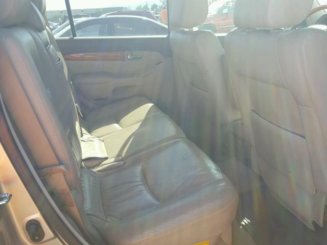 JTJBT20XX40035561 - 2004 LEXUS GX 470 BEIGE photo 6