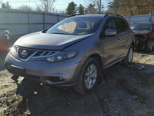 JN8AZ1MWXCW200503 - 2012 NISSAN MURANO S GRAY photo 2