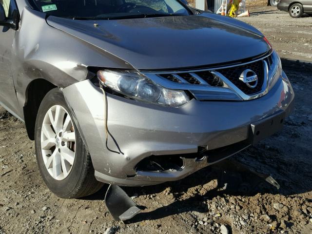 JN8AZ1MWXCW200503 - 2012 NISSAN MURANO S GRAY photo 9