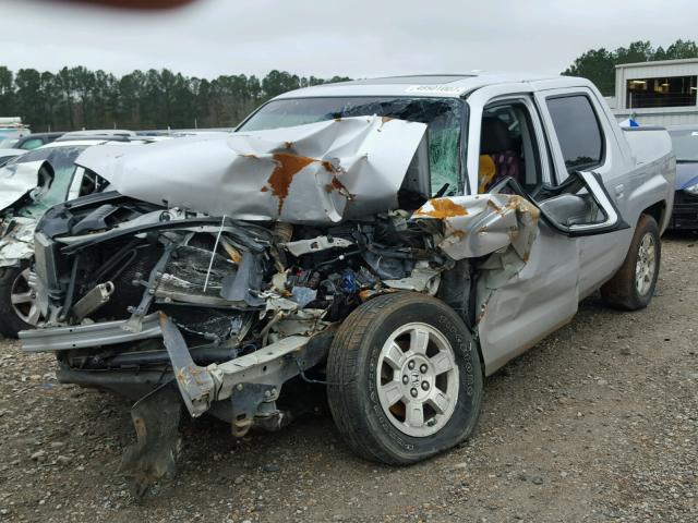 2HJYK16518H510009 - 2008 HONDA RIDGELINE SILVER photo 2