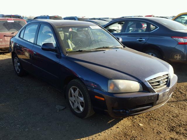 KMHDN46D24U836231 - 2004 HYUNDAI ELANTRA GL BLUE photo 1