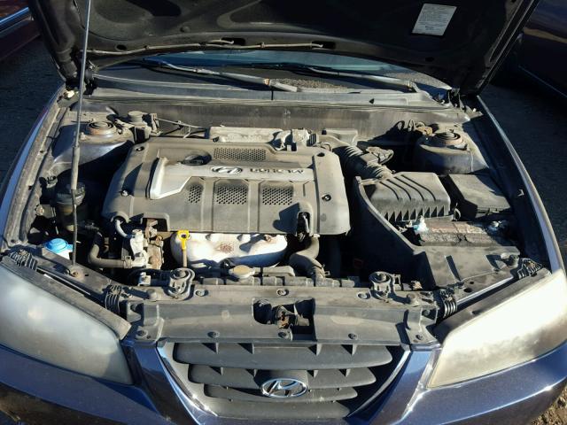 KMHDN46D24U836231 - 2004 HYUNDAI ELANTRA GL BLUE photo 7