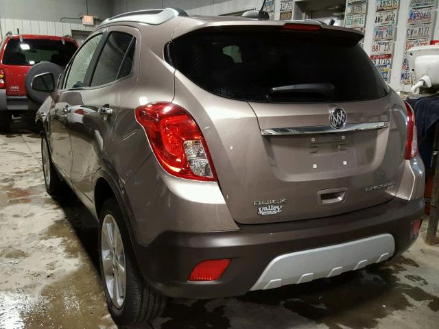 KL4CJFSB3FB084270 - 2015 BUICK ENCORE CON BROWN photo 3