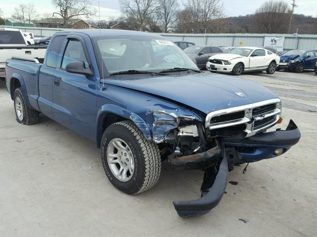 1D7GL32KX4S579200 - 2004 DODGE DAKOTA SPO BLUE photo 1