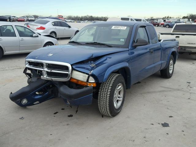 1D7GL32KX4S579200 - 2004 DODGE DAKOTA SPO BLUE photo 2