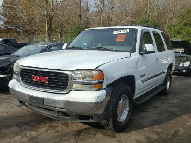 1GKEK13ZX2J170626 - 2002 GMC YUKON WHITE photo 2