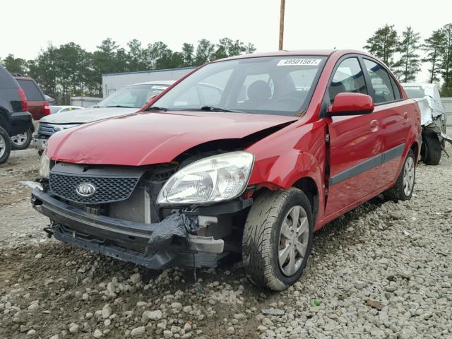 KNADE223596477052 - 2009 KIA RIO BASE RED photo 2