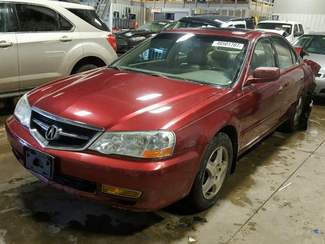 19UUA56683A087394 - 2003 ACURA 3.2TL RED photo 2