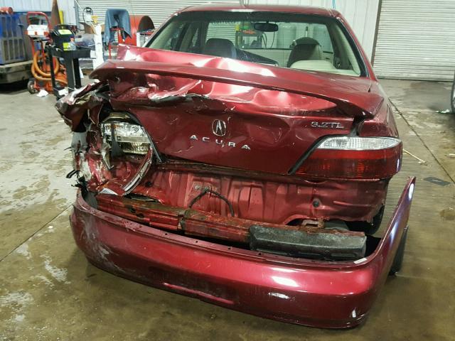 19UUA56683A087394 - 2003 ACURA 3.2TL RED photo 9