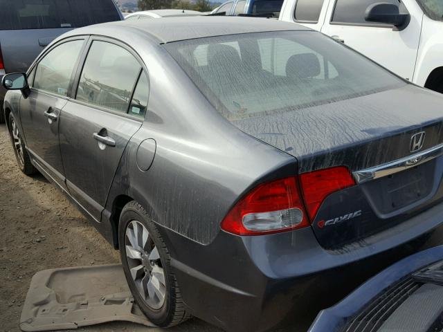 2HGFA16939H334181 - 2009 HONDA CIVIC EXL 灰色 照片 3