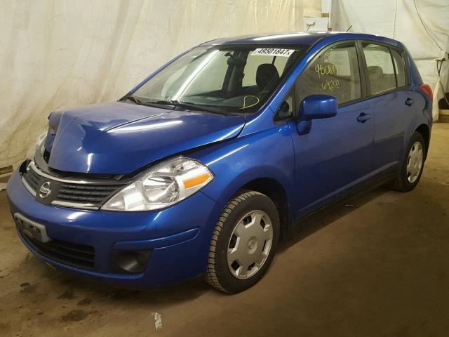 3N1BC13E79L455296 - 2009 NISSAN VERSA S BLUE photo 2