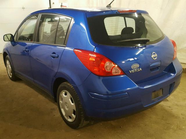 3N1BC13E79L455296 - 2009 NISSAN VERSA S BLUE photo 3