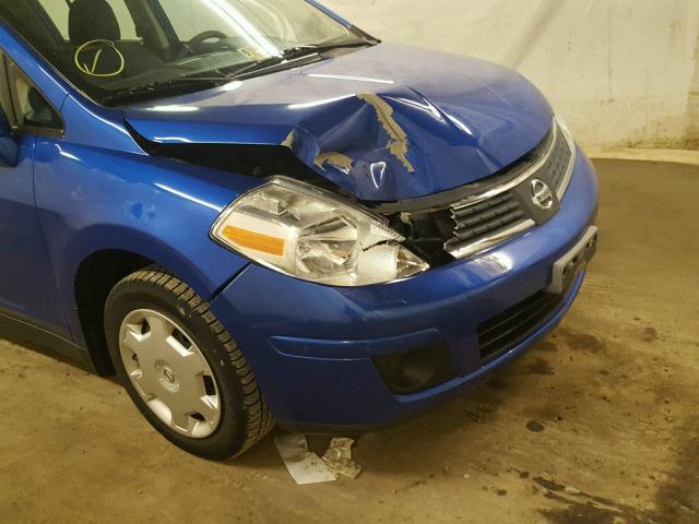 3N1BC13E79L455296 - 2009 NISSAN VERSA S BLUE photo 9