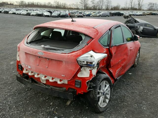 1FADP3K28FL282334 - 2015 FORD FOCUS SE RED photo 4