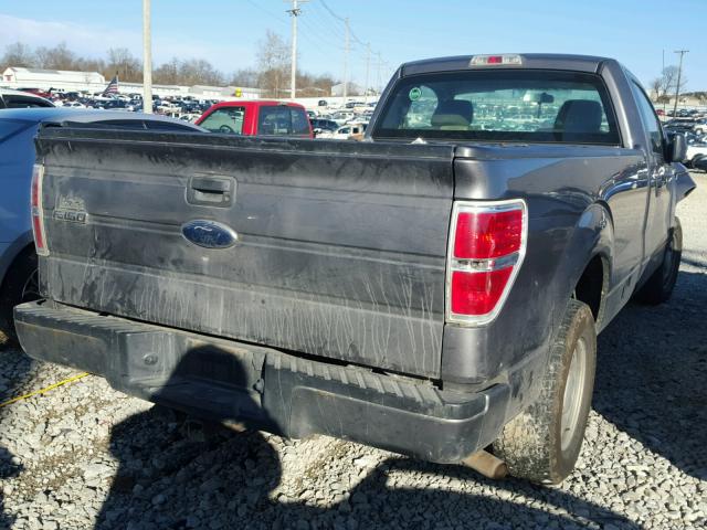 1FTMF1CW0AKC00517 - 2010 FORD F150 GRAY photo 4