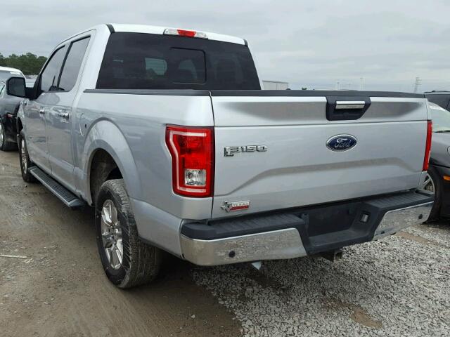 1FTEW1CG3FKE28449 - 2015 FORD F150 SUPER SILVER photo 3