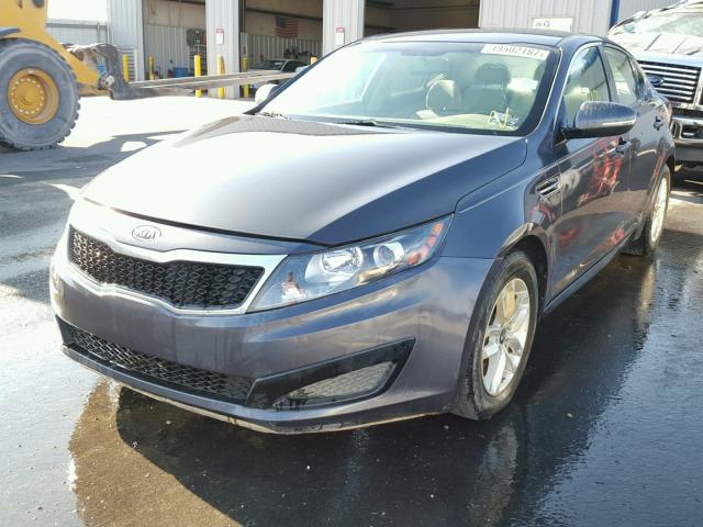 KNAGM4A78B5088806 - 2011 KIA OPTIMA LX GRAY photo 2