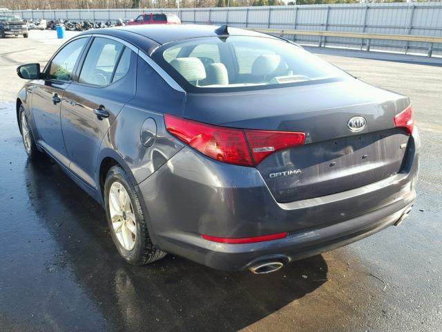 KNAGM4A78B5088806 - 2011 KIA OPTIMA LX GRAY photo 3