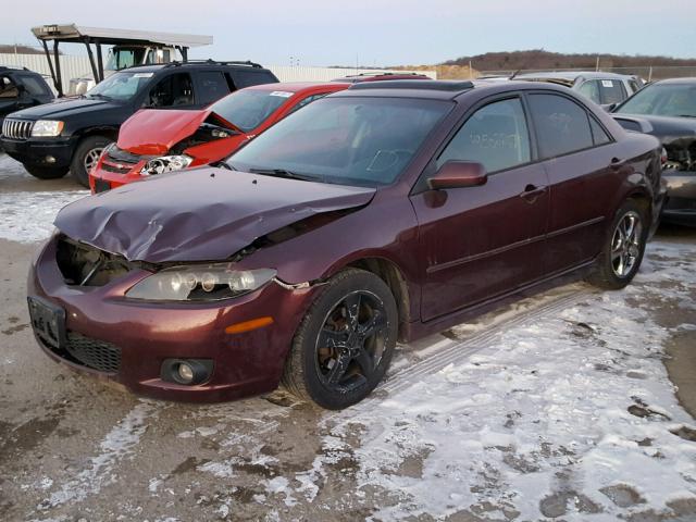 1YVHP80C265M25250 - 2006 MAZDA 6 I BURGUNDY photo 2