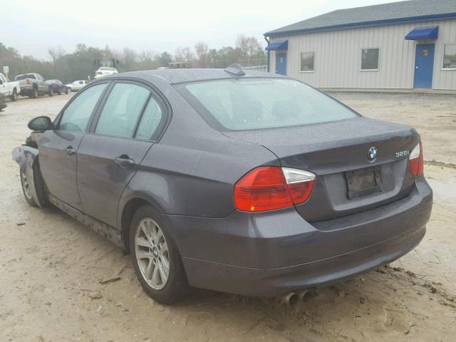 WBAVA33507KX78550 - 2007 BMW 328 I CHARCOAL photo 3