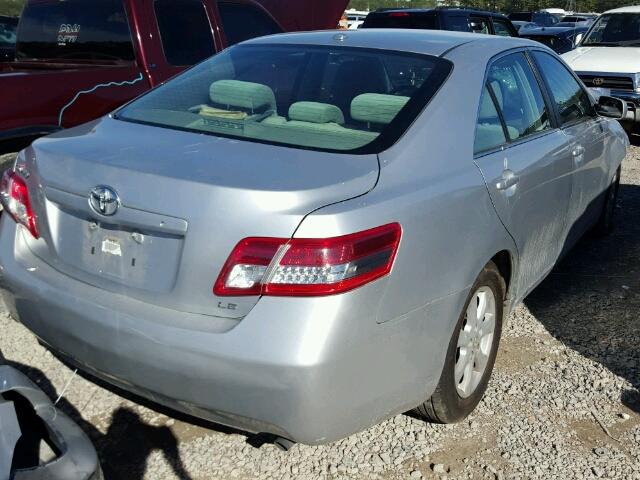 4T1BF3EK6BU654088 - 2011 TOYOTA CAMRY BASE SILVER photo 4