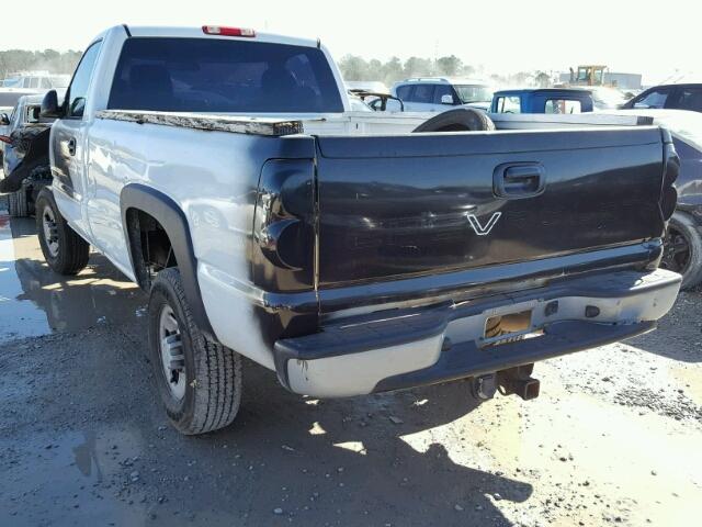 1GCHC24U47E136275 - 2007 CHEVROLET SILVERADO WHITE photo 3