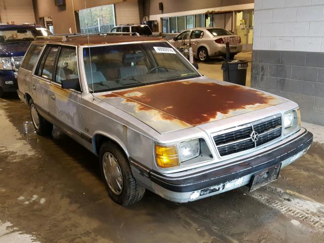 1B3BD39K3HF313122 - 1987 DODGE ARIES LE BLUE photo 1