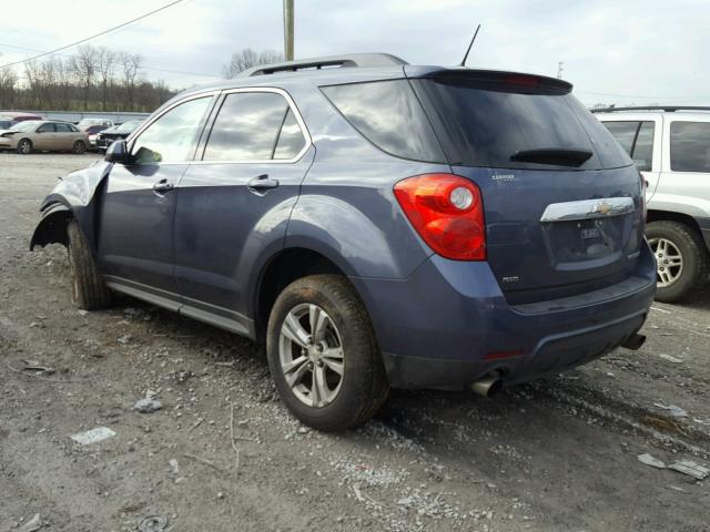 2GNFLNE32D6325500 - 2013 CHEVROLET EQUINOX LT BLUE photo 3