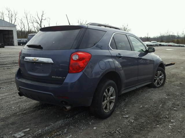 2GNFLNE32D6325500 - 2013 CHEVROLET EQUINOX LT BLUE photo 4