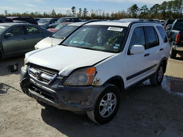 JHLRD78852C078275 - 2002 HONDA CR-V EX WHITE photo 2