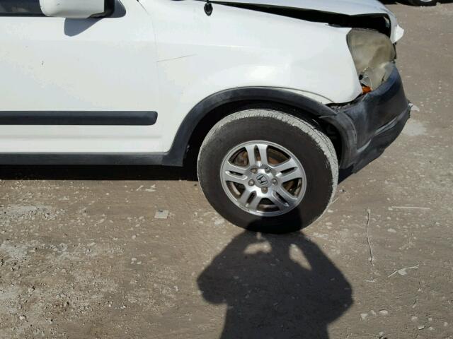 JHLRD78852C078275 - 2002 HONDA CR-V EX WHITE photo 9