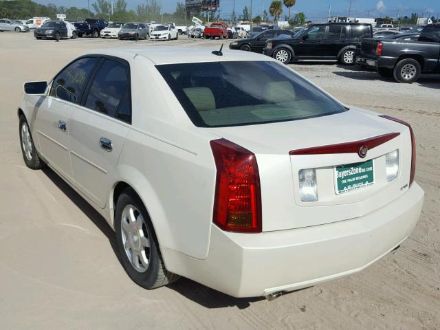 1G6DM577440164608 - 2004 CADILLAC CTS WHITE photo 3