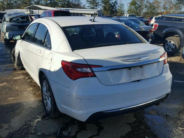 1C3CCBAB9CN208552 - 2012 CHRYSLER 200 LX WHITE photo 3